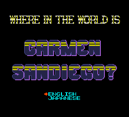 Where in the World Is Carmen Sandiego Title Screen